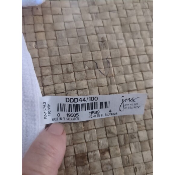 JMS Just My Size Bra Model 1105 Size 44DDD White Wire Free Gel Comfort Straps - Picture 9 of 10